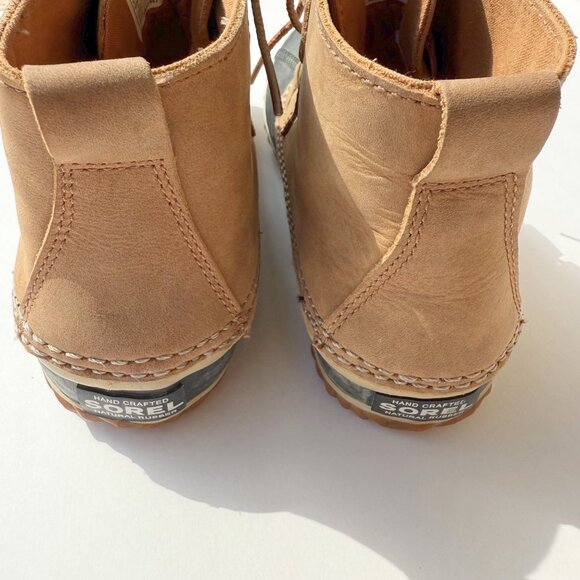 Sorel Out N About Tan Waterproof Duck Ankle Boots - Picture 3 of 9